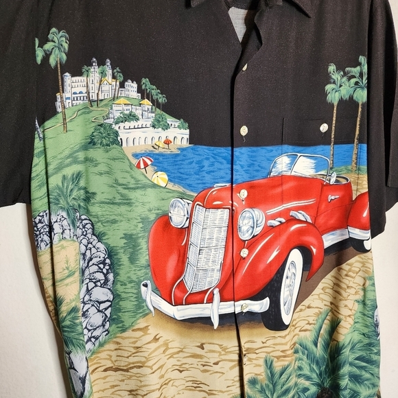 Tori Richard Auburn Speedster Classic Car short sleeve button down shirt. Large - Picture 8 of 13